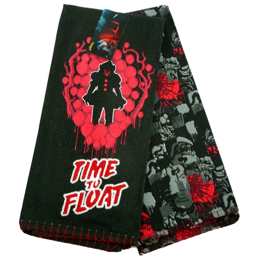 Balloon Time to Float Kitchen Towel Set of 2 Tea IT Pennywise Killer Clown